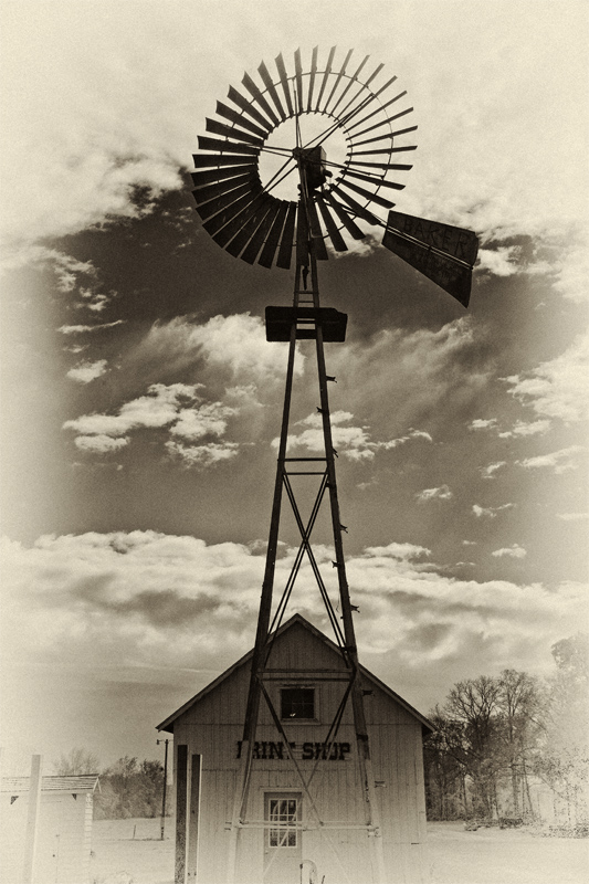 Fulton Co Windmill - Old Plate