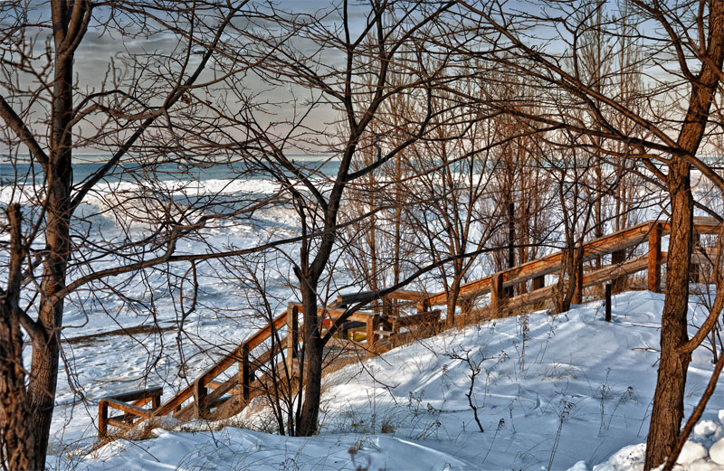 Winter Dunes Stairway